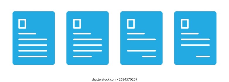 Ícones do documento em papel. Símbolo do documento de informações. ícone do documento da Web do arquivo de planilha. Pacote de Ícones de Documento do Office. Símbolos de Arquivo Vetorial, Relatório e Papel