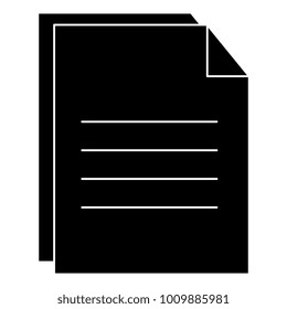 paper document isolated icon