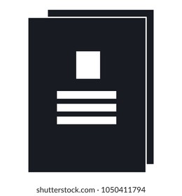 paper document isolated icon