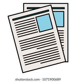 paper document isolated icon