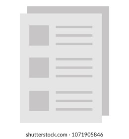 paper document isolated icon