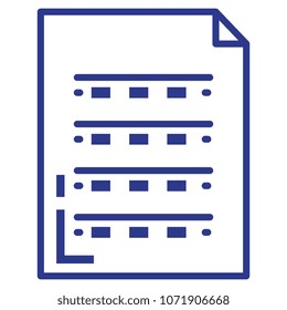 paper document isolated icon