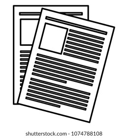 paper document isolated icon