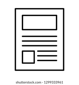 paper document isolated icon