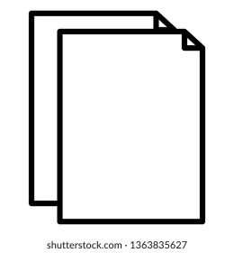 paper document isolated icon
