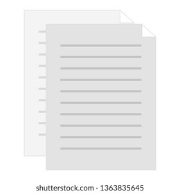 paper document isolated icon
