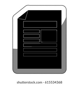 paper document isolated icon