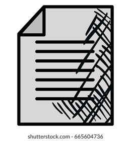 paper document isolated icon