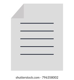 paper document isolated icon