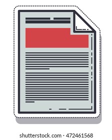 paper document isolated icon vector illustration design