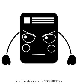 paper document kawaii character note