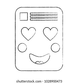paper document kawaii character note