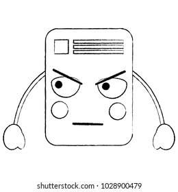 paper document kawaii character note