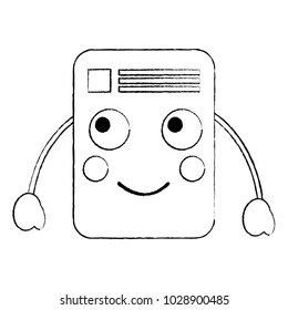 paper document kawaii character note