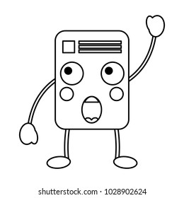 paper document kawaii character note