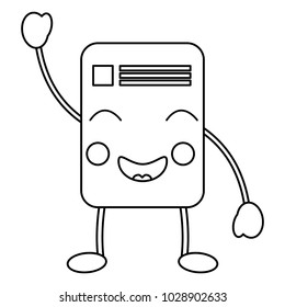 paper document kawaii character note