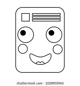 paper document kawaii character note