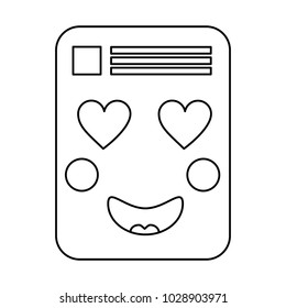 paper document kawaii character note