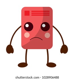 paper document kawaii character note