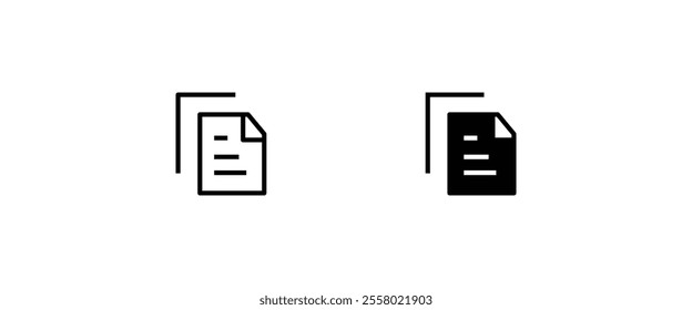 Paper document line icon, outline file sign symbol logo illustration,editable stroke, flat design style isolated on white