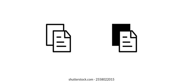 Paper document line icon, outline file sign symbol logo illustration,editable stroke, flat design style isolated on white