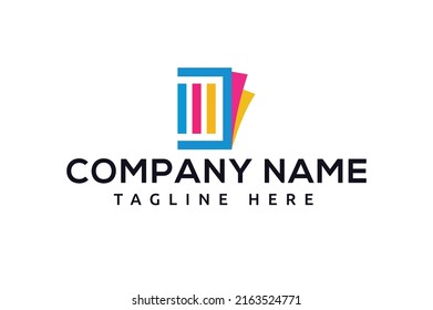 Paper Document Logo Vector Software Agency Stock Vector (Royalty Free ...