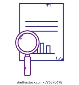 paper document with magnifying glass