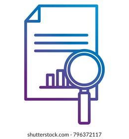 paper document with magnifying glass
