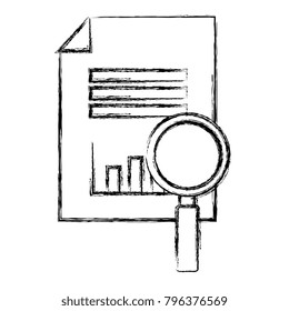 paper document with magnifying glass