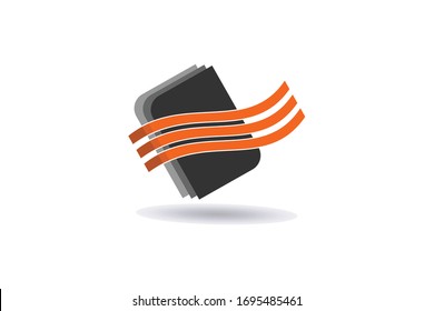 paper of document office data. literature directory library icon
