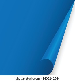 paper document page fold blue