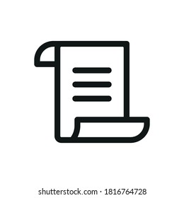 Paper document page icon vector element