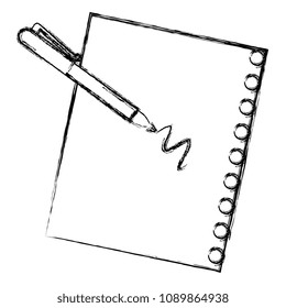 paper document with pen