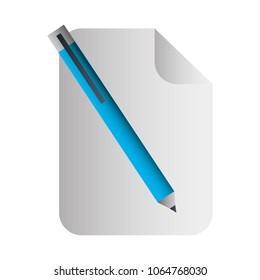 paper document pen icon
