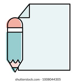 paper document with pencil