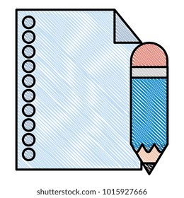 paper document with pencil