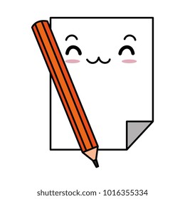 paper document with pencil