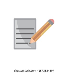 paper document pencil property intellectual copyright icon vector illustration