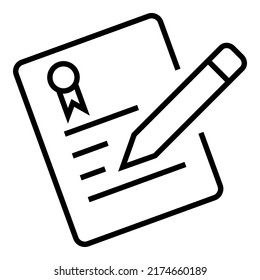 Paper document with ribbon legal symbol and pen icon design vector illustration.