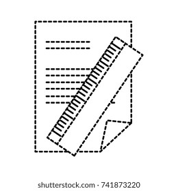 paper document with rule