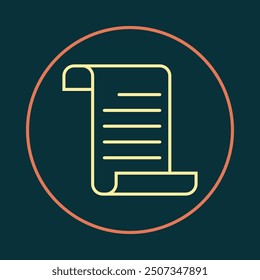 Paper document trendy icon supernal abstract vector illustration colorful artwork beautiful design.eps