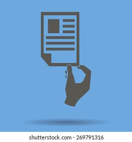 Paper document - Vector icon 