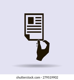 Paper document - Vector icon 