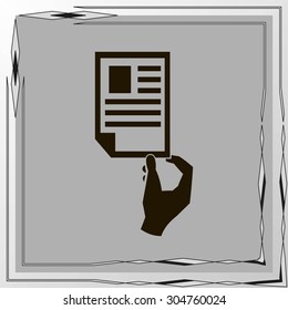 Paper document - Vector icon 