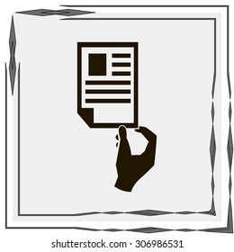 Paper document - Vector icon 