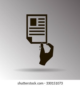 Paper document - Vector icon 