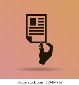 Paper document - Vector icon 