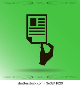 Paper document - Vector icon 