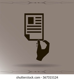 Paper document - Vector icon 