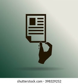 Paper document - Vector icon 